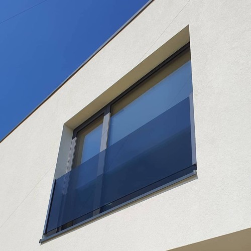 Balustrada na balkon francuski portfenetr system listwowy we wnęce
