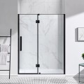 Czarna kabina prysznicowa drzwi we wnęce na wymiar