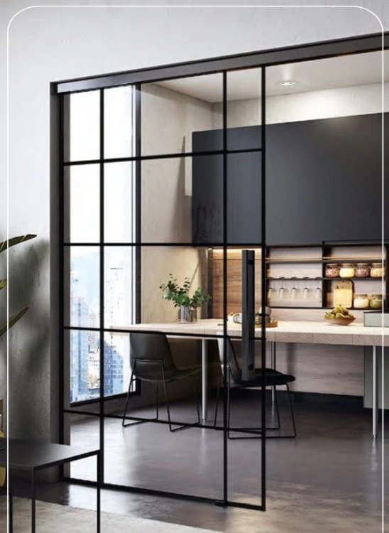 Drzwi szklane przesuwne LOFT