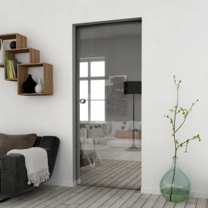 Drzwi szklane przesuwne W KASECIE chowane w ścianę
