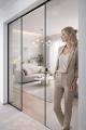 Drzwi szklane przesuwne W KASECIE chowane w ścianę