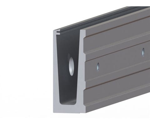 profil balustrady szklanej boczny