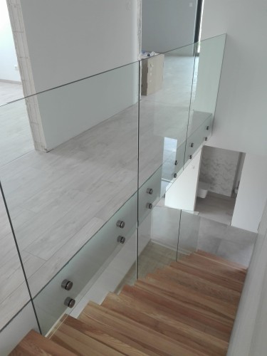 Balustrada punktowa do boku szkło FLOAT